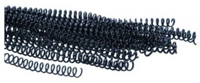 Espiral 09Mm Pct/100 - P/50 Fls - Preto