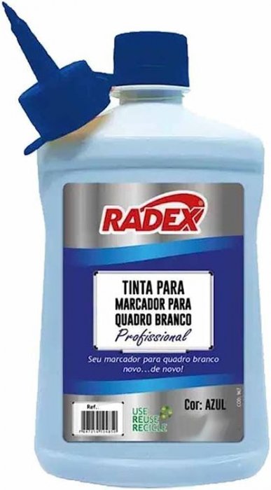 Tinta Pincel Quadro Branco  ** em Litro Azul **  Radex  -  219