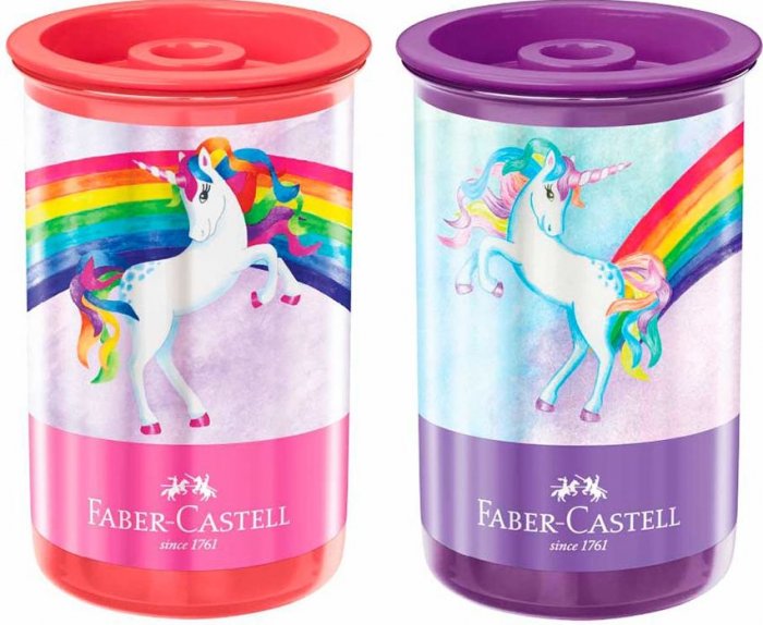 Apontador Faber C/Dep. Redondo Unicornio 123UNIZF