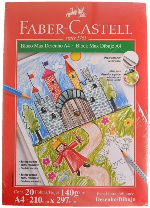 Bloco Desenho Faber Castel A4 20FLS 140GR