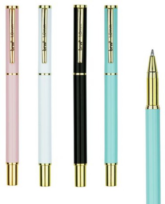 Caneta BRW Soul Metallic AZ Sortidas Esferografica 1.0 CA0701