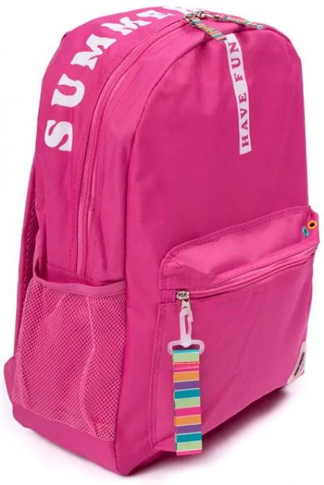 Mochila Clio MF23178 Rosa e Cinza