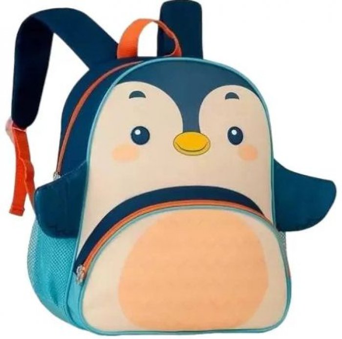 Mochila Infantil Clio Pets Pinguim CP2649D