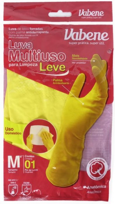 Luva Latex Amarela 7-P Nobre Silver CA44393