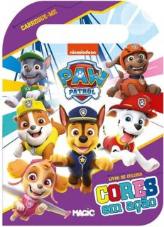 Livro **colorir/ler Carregue-Me Patrulha Canina 32Pg - Magic Kids