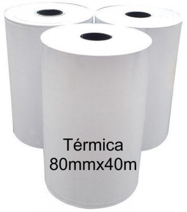 Bobina Termica 80X40MT Branca - Unid - Silfer