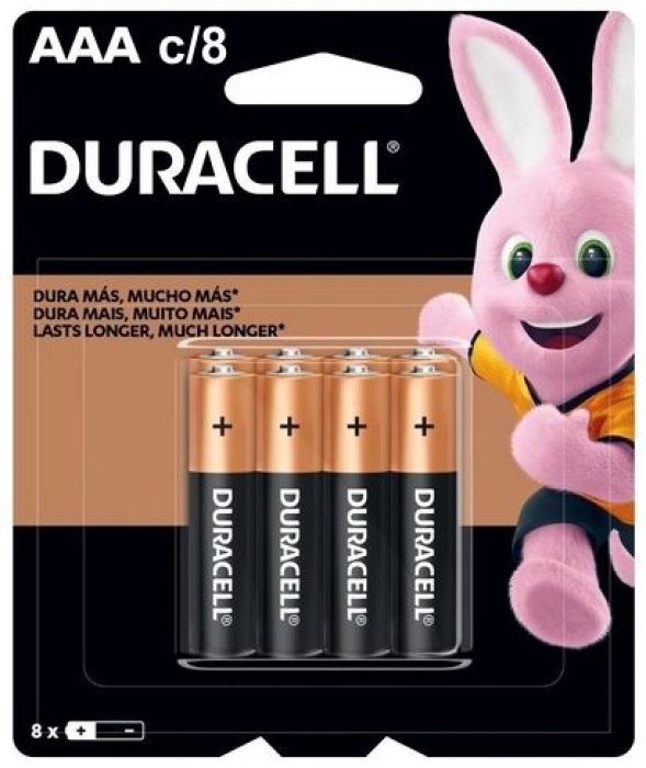 Pilha Duracell ** Aaa/08 ** Blister C/8  Mn2400B8  Alkalina