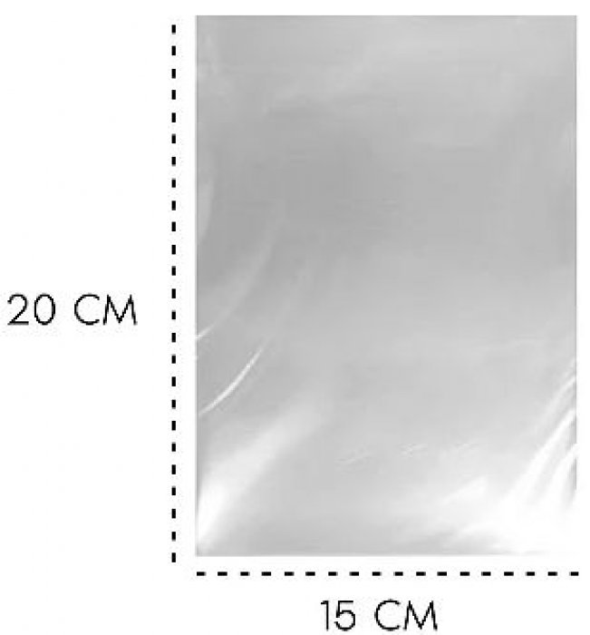 Saco Plastico Cesta 80X90CM Incolor Cromus PCT/25 052235