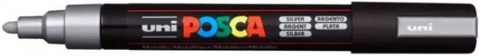 Caneta Posca PC-5M Prata/Silver 1.8-2.5MM Uniball