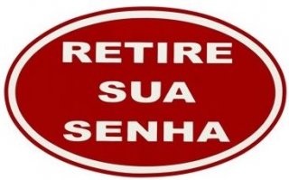 Placa Pvc - Retire Sua Senha 30X20Cm