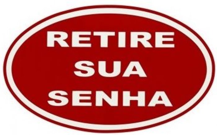Placa PVC - Retire Sua Senha 30X20CM