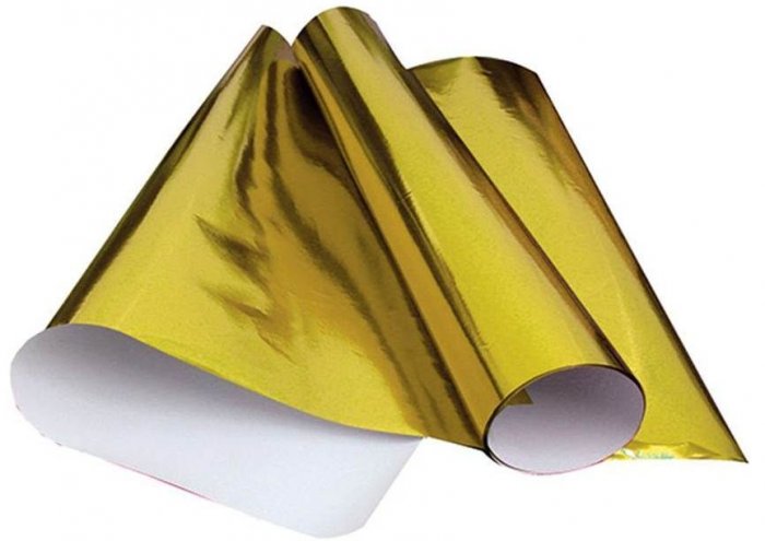 Papel Laminado  Amarelo Ouro  45X59