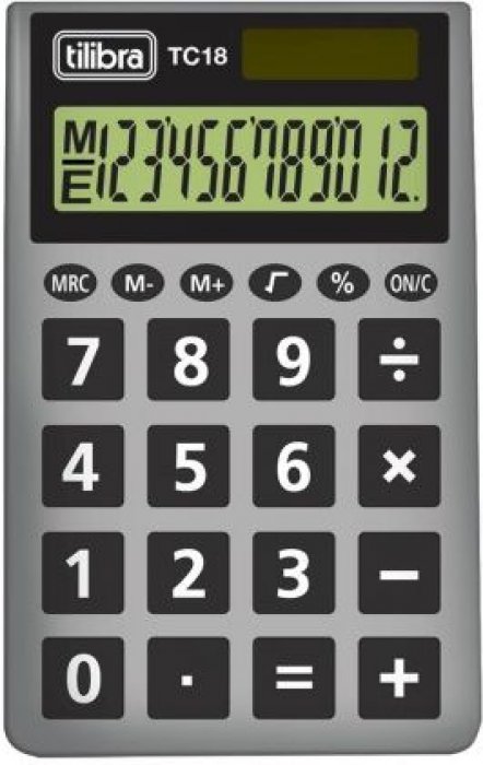 Calculadora Tilibra TC18 - 12 Dig. - Bolso