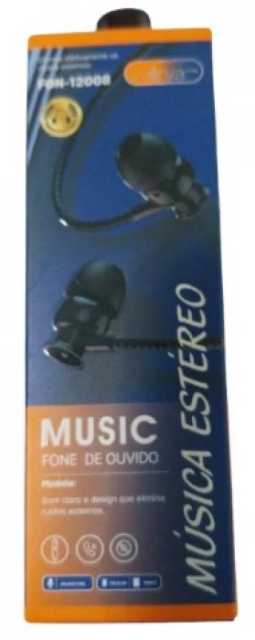 Fone de Ouvido P2 C/Microfone Inova Fon-12008 Preto