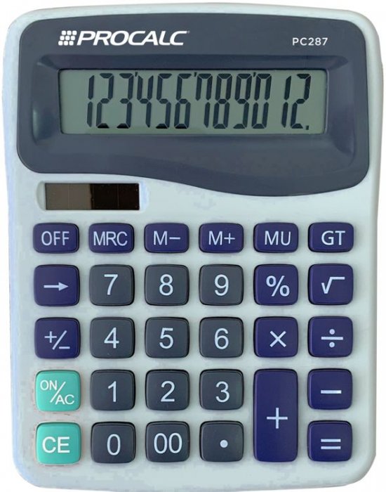 Calculadora Procalc PC287 - 12 Dig. Mesa