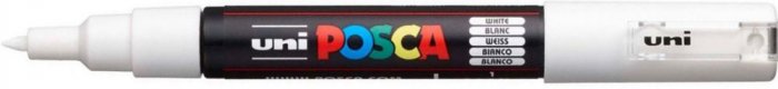 Caneta Posca PC-1M Branca 0.7MM Uniball