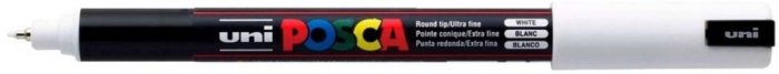 Caneta Posca PC-1MR Branca 0.7MM Uni