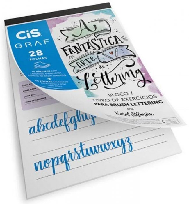 Bloco Lettering CIS A4 180GR 28FLS Cod.70.0000