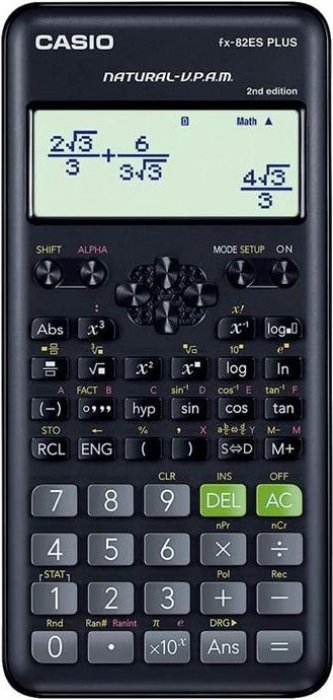 Calculadora Casio Fx-82ES Plus - 4 Linhas 252 Funcoes