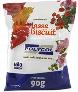 Massa Biscuit/porcelana Fria *branco* 90Gr Polycol/ink Way