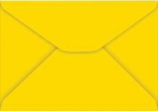 Envelope Colorido Amarelo 114X162
