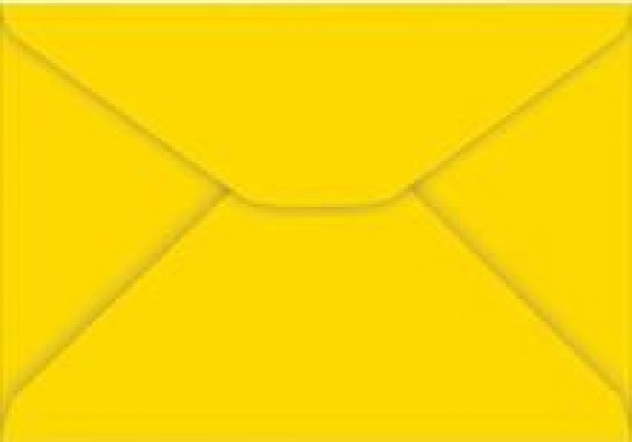 Envelope Colorido Amarelo 114X162
