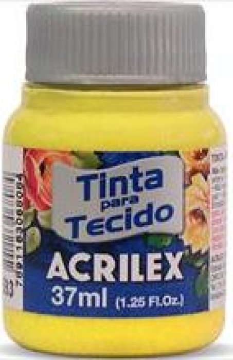 Tinta Tecido Amarelo Canario 589 37 ML Acrilex