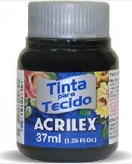 Tinta Tecido Preto 520 37 ML Acrilex