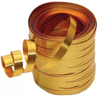 Fitilho Plastico 5Mmx50Mt Dourado - Rolo