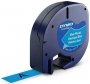 Fita Rotuladora Dymo Letratag Poliester **PT/Azul 91335** 12MMX4MTS