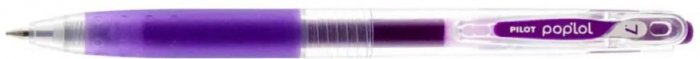 Caneta Pilot Poplol Metalic Violeta Retratil 0.7 Gel