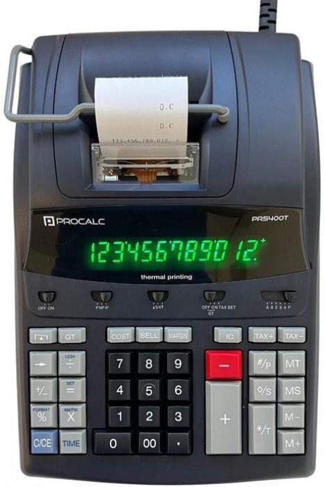 Calculadora C/Bobina Procalc PR5400T - 12DIG - Termica