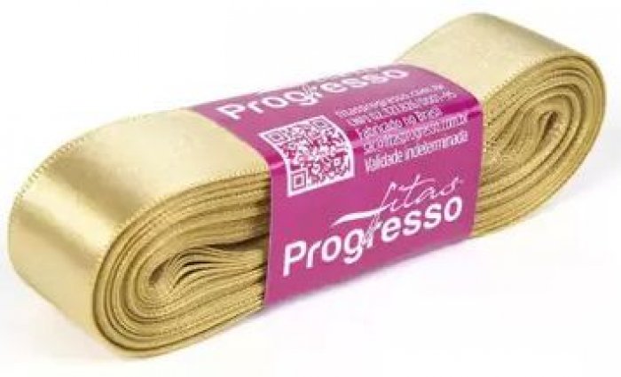 Fita Cetim 22MM X 10 MT Ouro/Dourado Cinderela