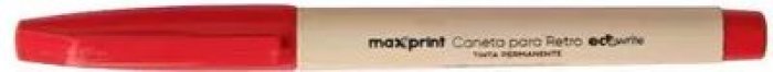 Caneta Retro Proj. Maxprint Ecowrite  2.0 Vermelho