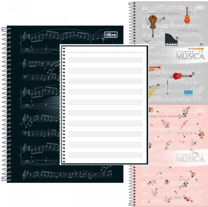 Caderno Cd Univ Musica 80 Fls Tilibra