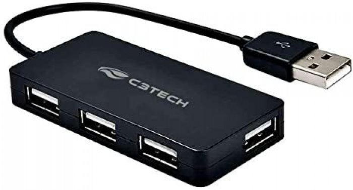 Hub USB 2.0 4 Portas C3T Hu-220BK