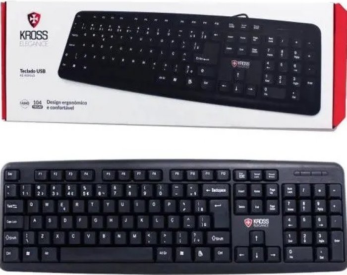 Teclado Usb C/cabo Kross Ke-K095V2 Preto