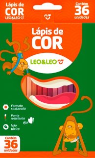 Lapis Cor Leoleo Flex 36 Cores  4482 Leonora