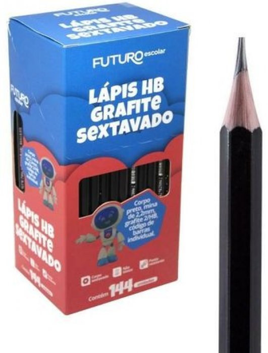 Lapis Preto Futuro Sextavado 2/Hb FE092221