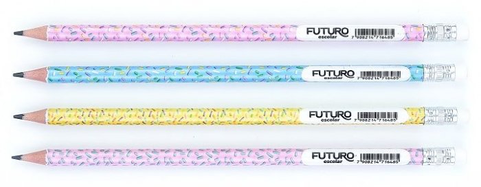 Lapis Preto *futuro C/borracha Sweet Feminino  Fe092229