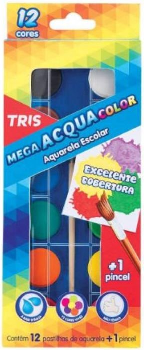 Aquarela Tris 12 Cores Ref.686998