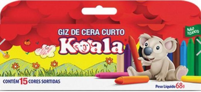 Giz Cera Curto Koala 15 Cores Ref.2553 - Delta