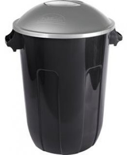 Lixeiro Plastico C/Tampa 62L Preto Plasutil  14487