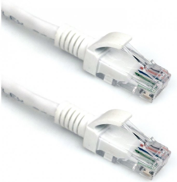Cabo Rede Patch Cord CAT6 05,0MT Branco RJ45 Pluscable PC-ETH6U50WH