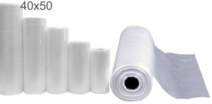 Bobina Picotada Plastica 40X50X0,015 10KG C/500 - Rolo