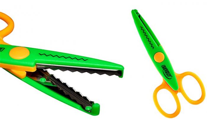 Tesoura Picotar Peq BRW TE1001 Zigzag