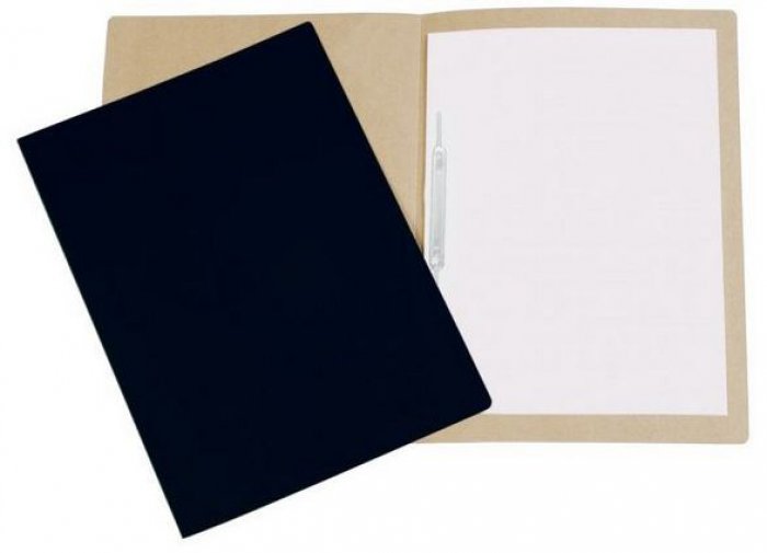 Pasta Grampo Trilho Papelao Polycart/Frama Preto  1026-PT