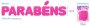 EVA - Parabens 12CM Glitter Rosa Neon - 801 Gatte