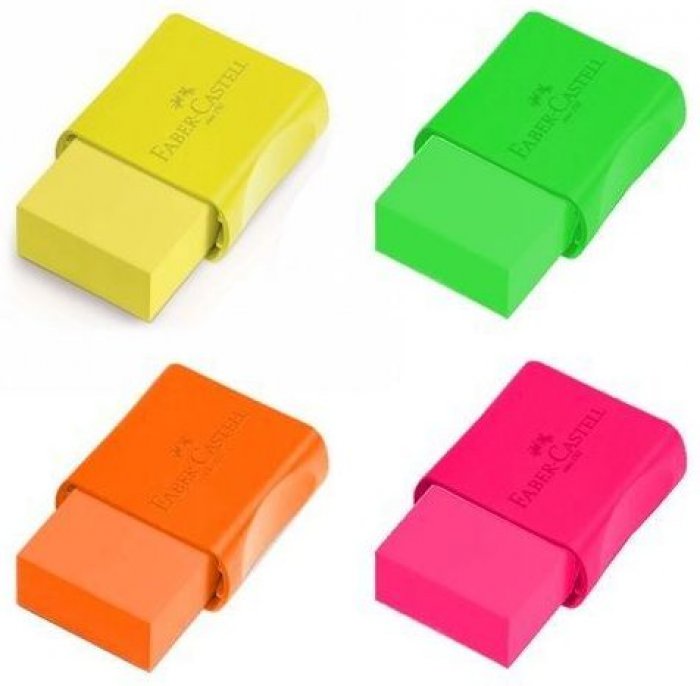 Borracha Faber Cores Neon Fc Max C/Capa Tk 7024FLVN