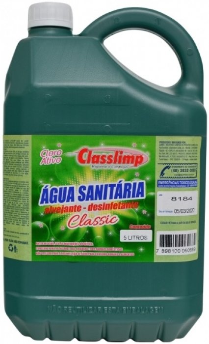 Agua Sanitaria 5 Litros - Classlimp